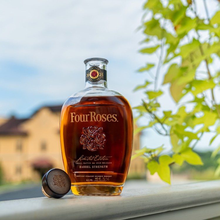 Four Roses bourbon bottle