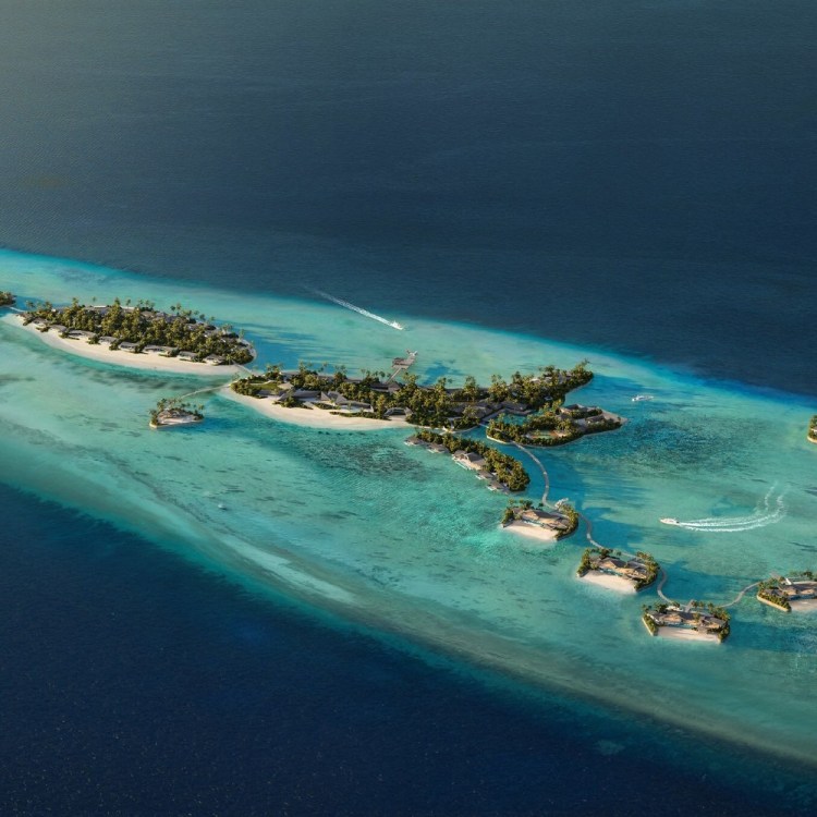 Rendering of Nobu's Maldives resort