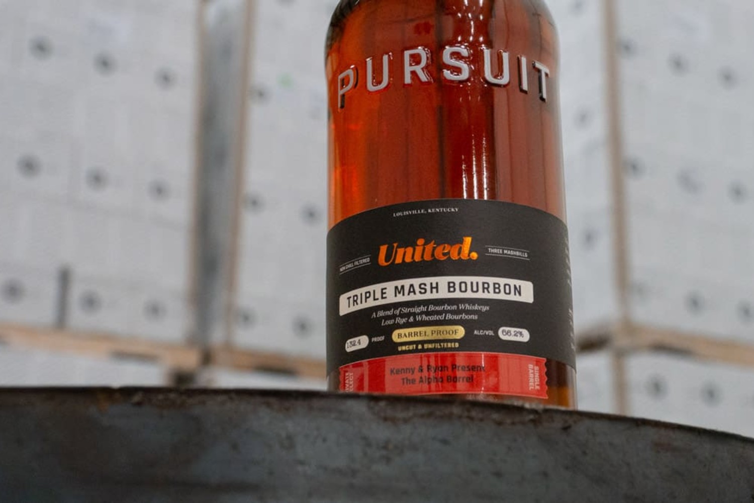 Pursuit Spirits bourbon bottle