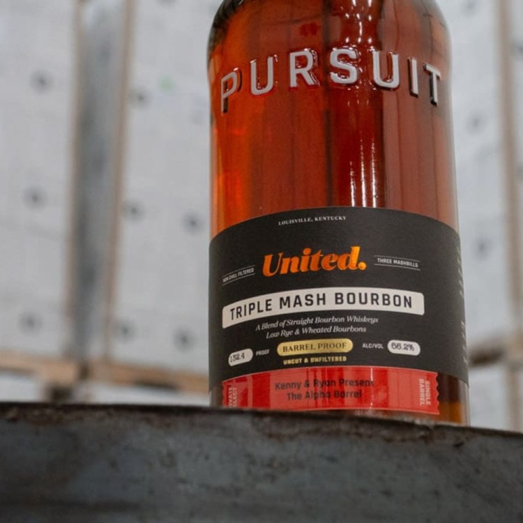 Pursuit Spirits bourbon bottle
