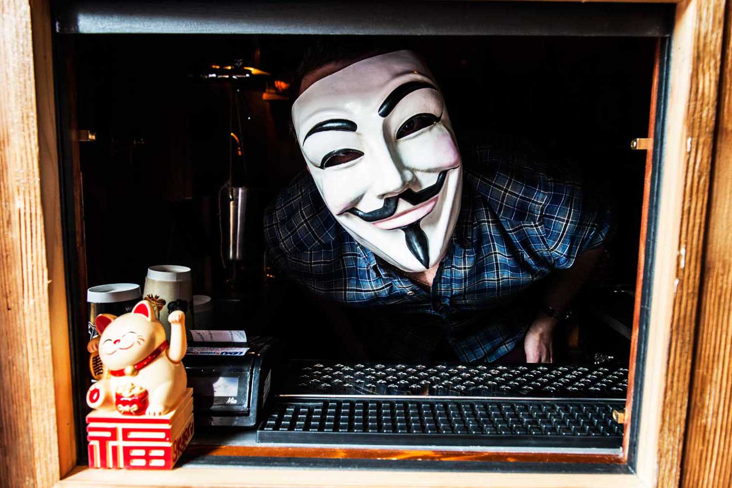 The "drink away" window at Backdoor 43