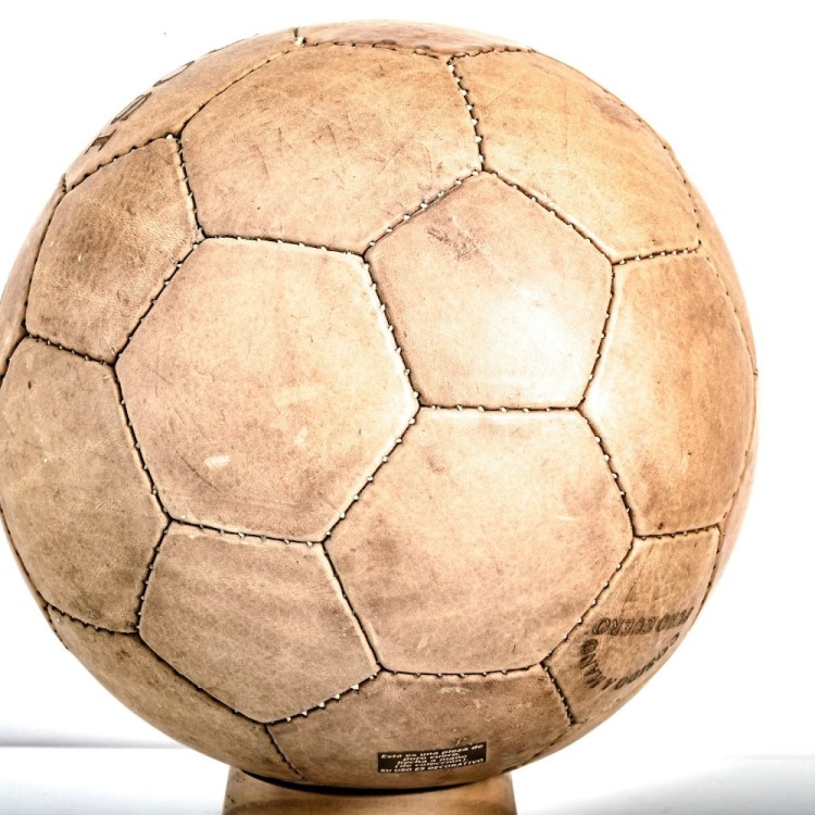 A vintage soccer ball