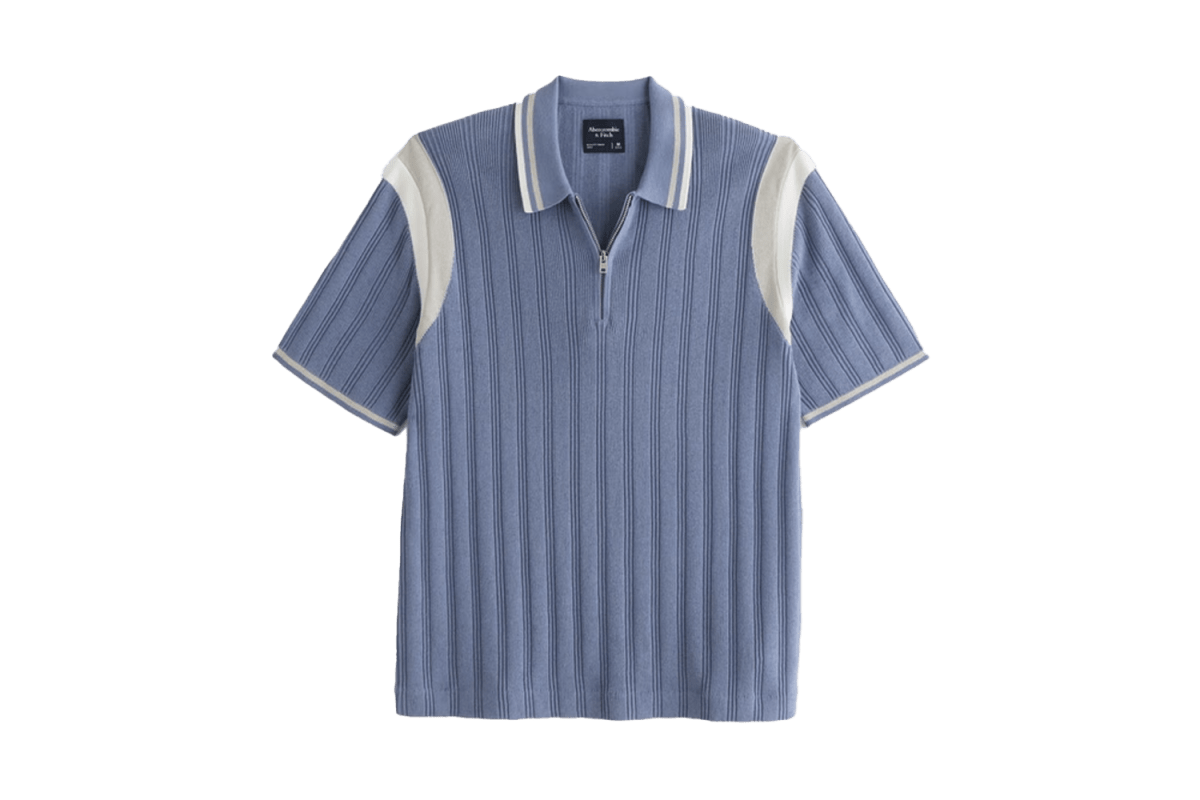 Abercrombie & Fitch Preppy Zip Sweater Polo