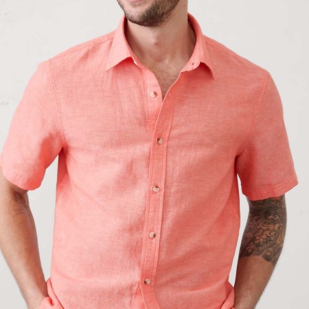 Banana Republic Standard-Fit Linen-Blend Shirt
