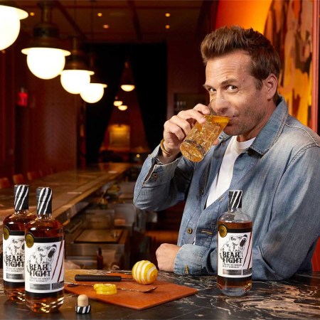 Gabriel Macht and Bear Fight Whiskey