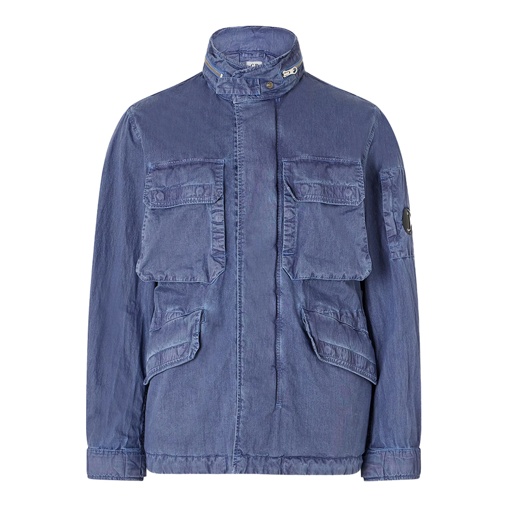 C.P. Company Garment-Dyed 50 Fili Wax Hooded Field Jacket