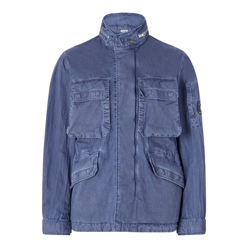 C.P. Company Garment-Dyed 50 Fili Wax Hooded Field Jacket