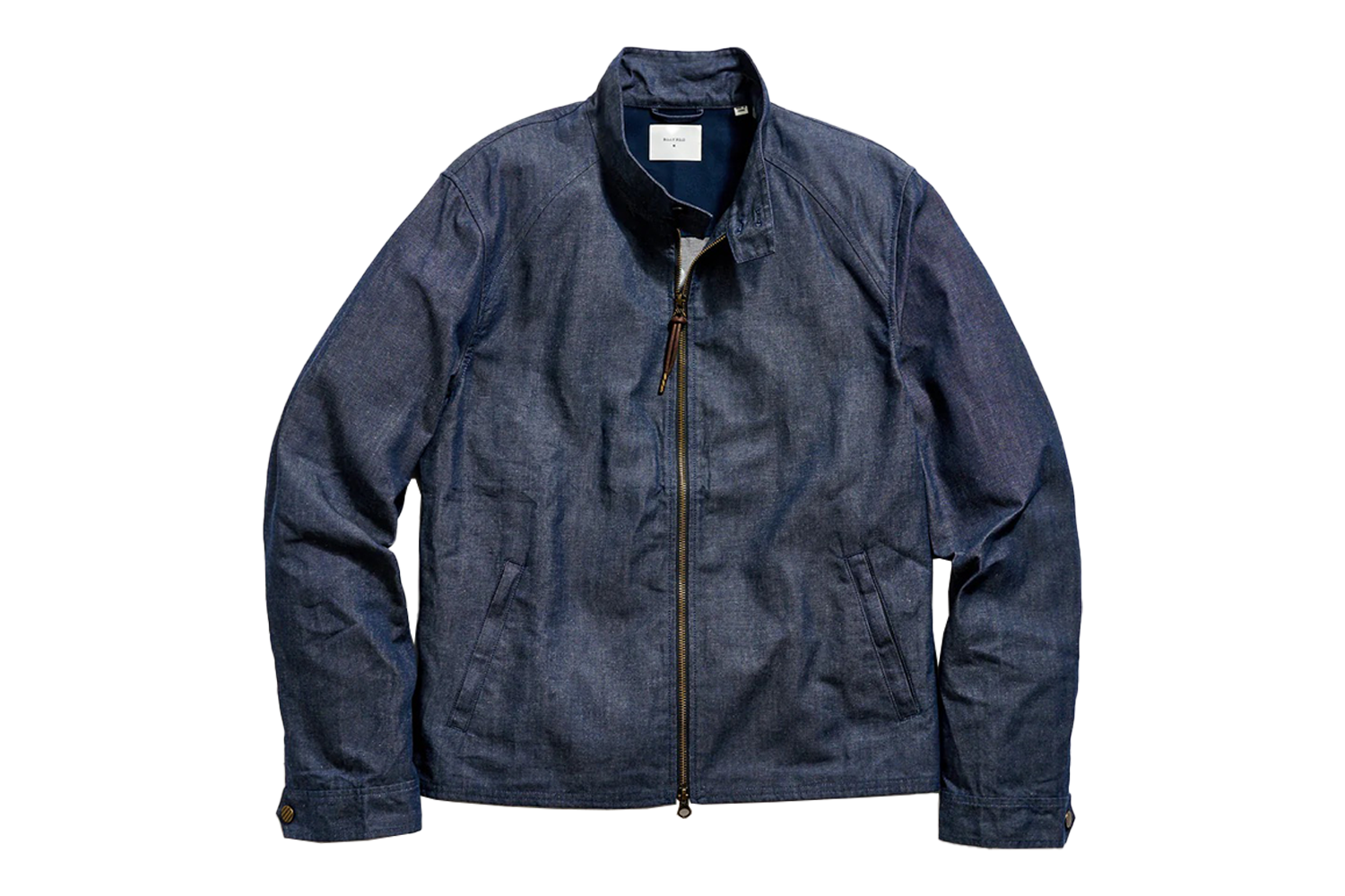 Billy Reid Waxed Denim Harrington Jacket