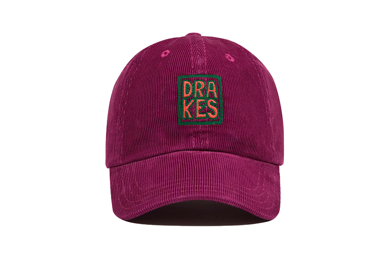Drake’s Square Font Cord Baseball Cap