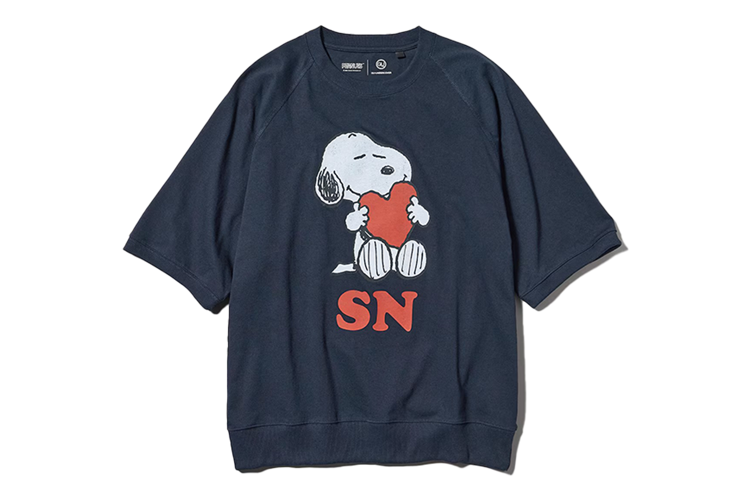 GU x UNDERCOVER Half-Sleeve Sweat Look T-Shirt