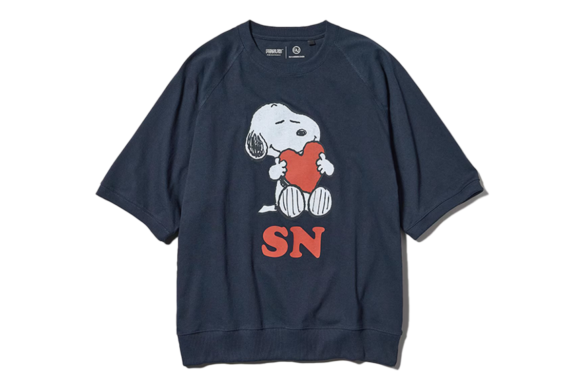 GU x UNDERCOVER Half-Sleeve Sweat Look T-Shirt