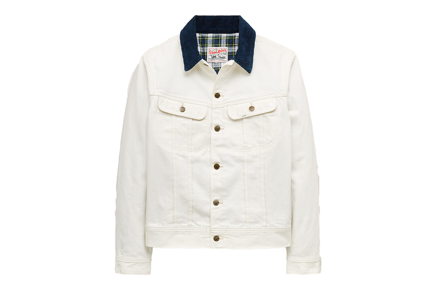 Lee x J.Crew Storm Rider Denim Jacket in Vintage White Wash