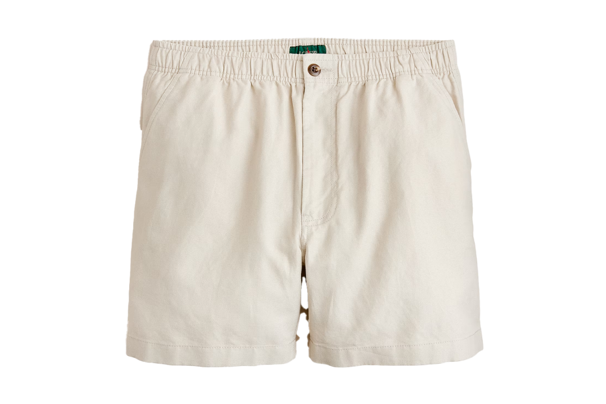 J.Crew 5.5” Pier Short in Cotton-Linen Blend