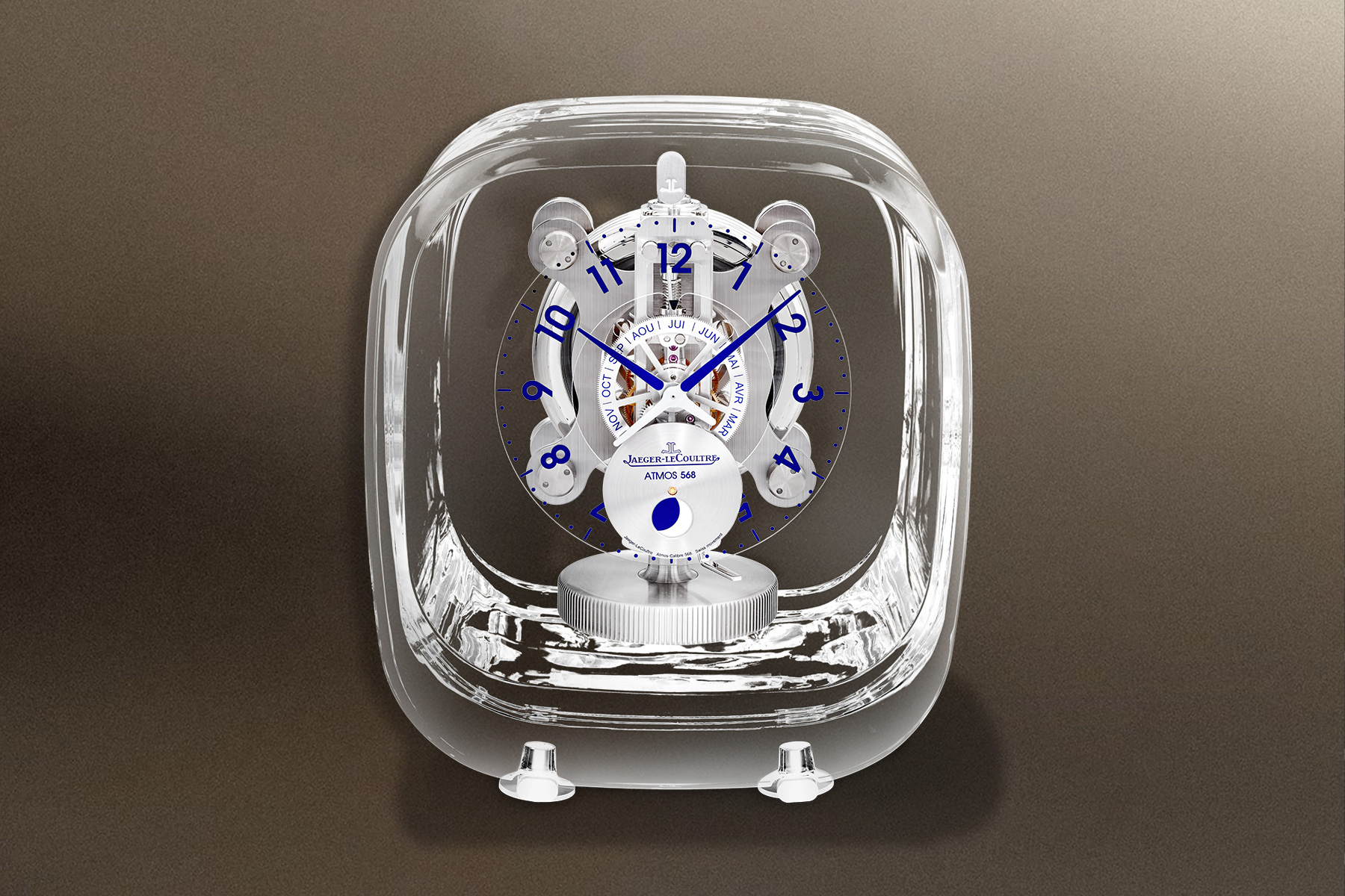 The Jaeger-LeCoultre Atmos 568 clock by Marc Newson