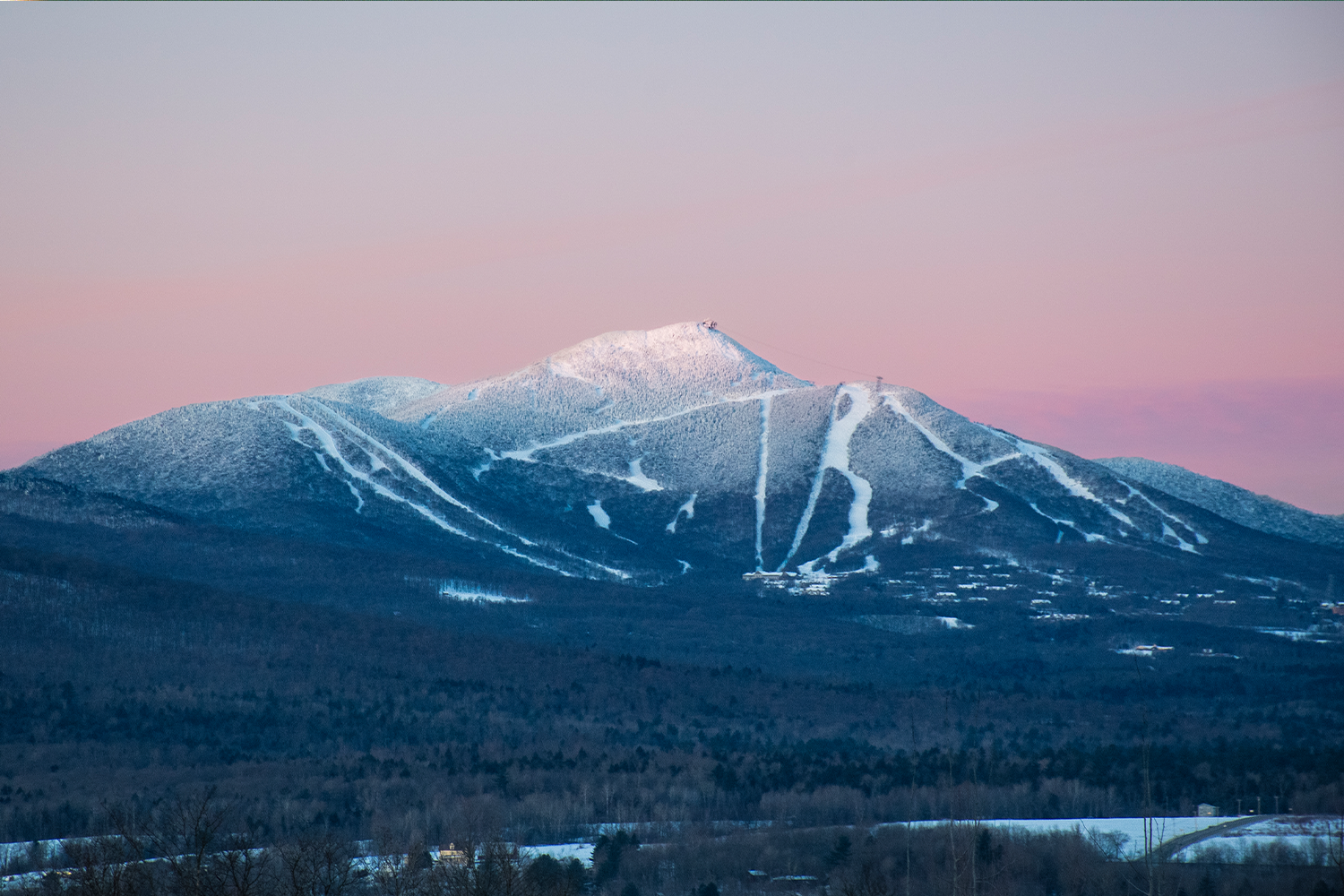 Sunrise over Jay Peak