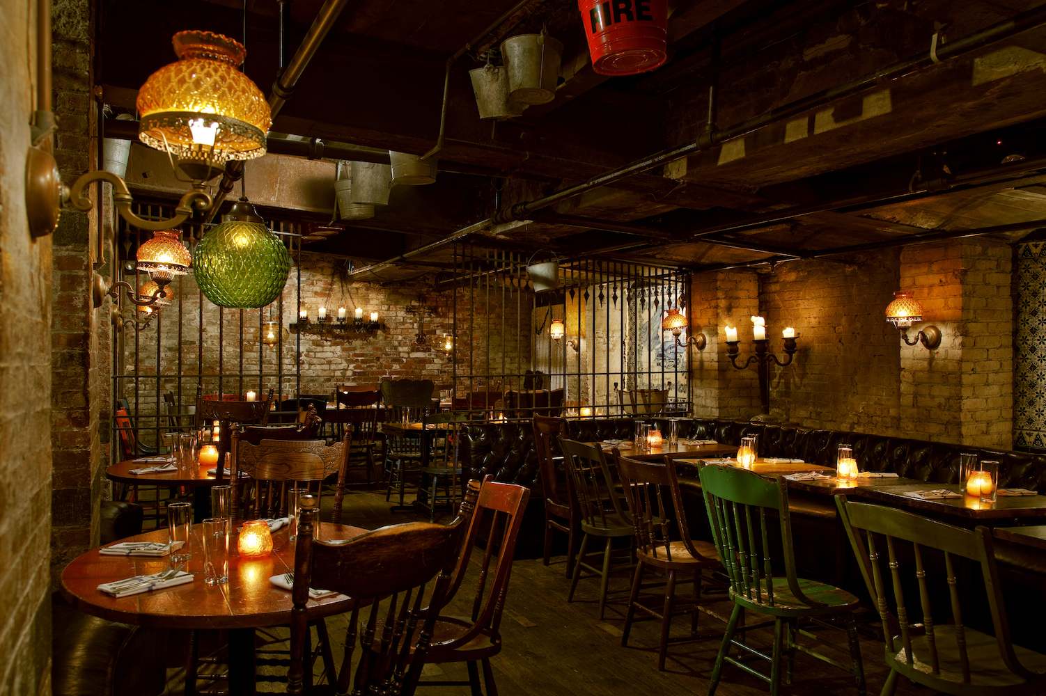 La Esquina's dark and sexy Soho dining room