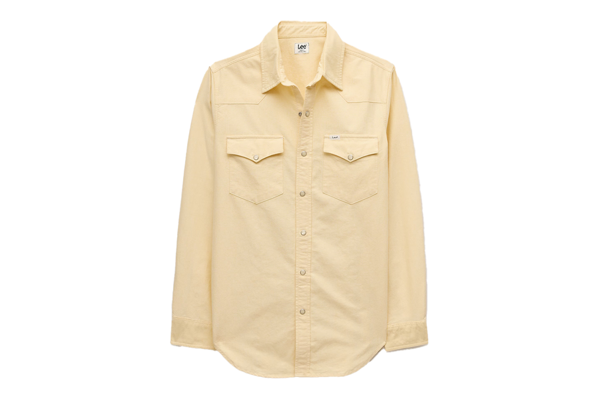 Lee x J.Crew Oxford Western Shirt in Daffodil