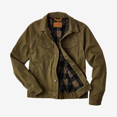 Line of Trade Montana Flannel-Lined Canvas Trucker Jacket