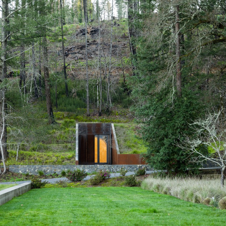 memento mori estate door in hillside