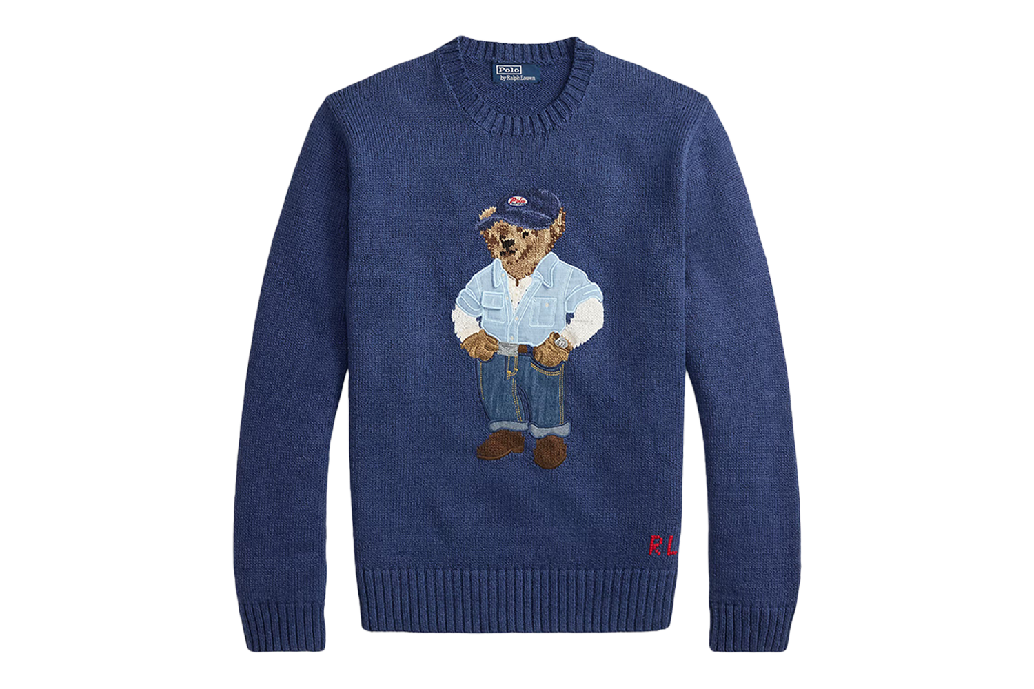 Polo Ralph Lauren Polo Bear Linen-Cotton Sweater