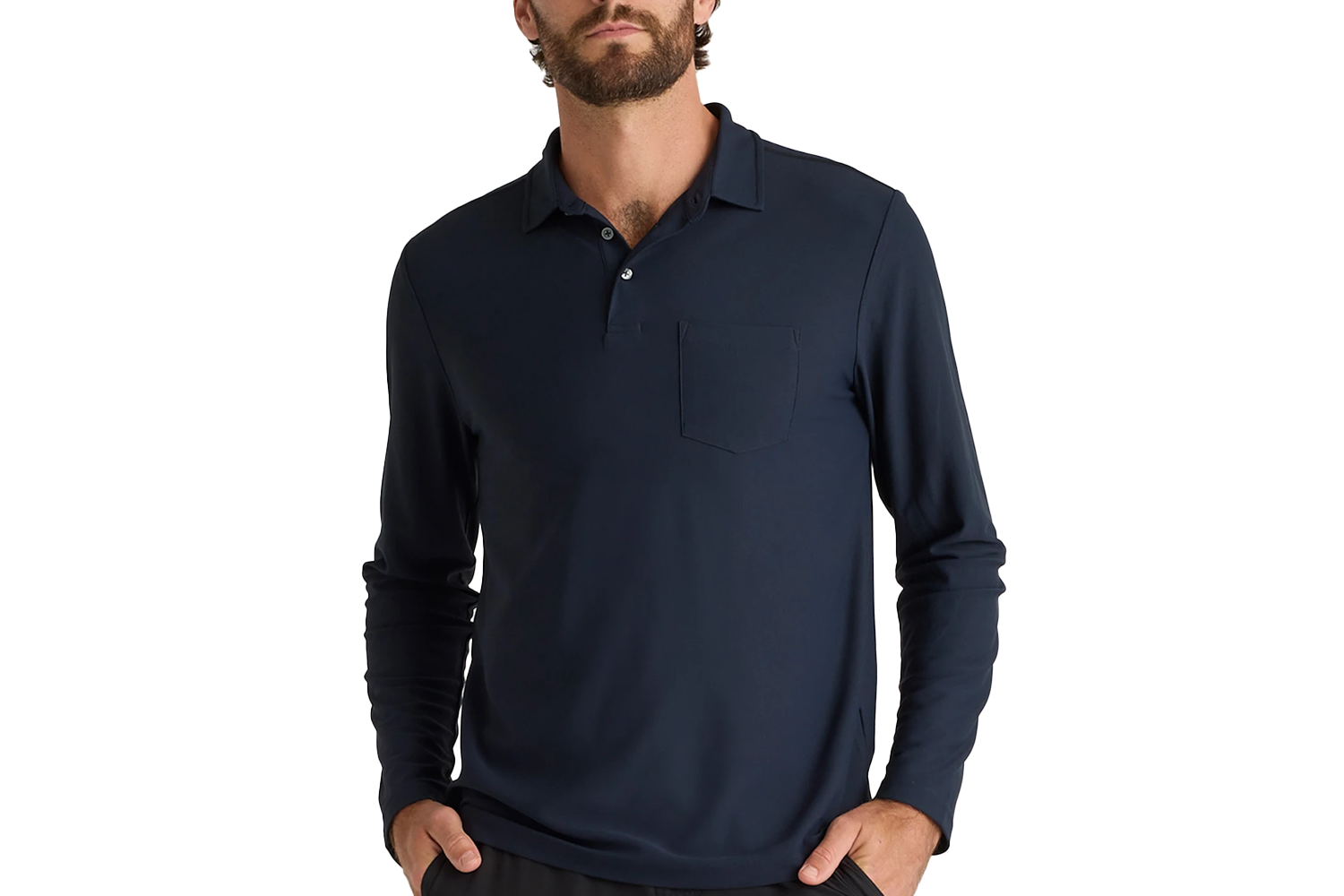 Quince ProPique Performance Long Sleeve Polo