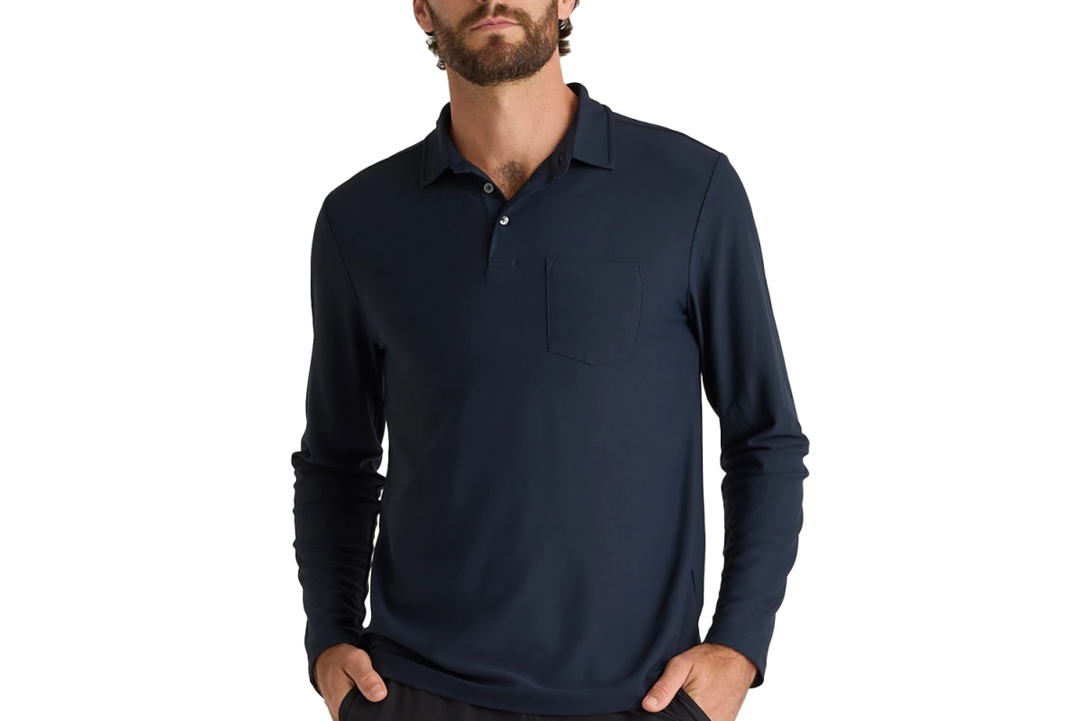 Quince ProPique Performance Long Sleeve Polo
