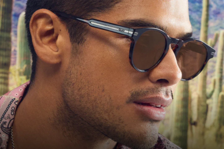 lifestyle image from Quay of man wearing sunglasses