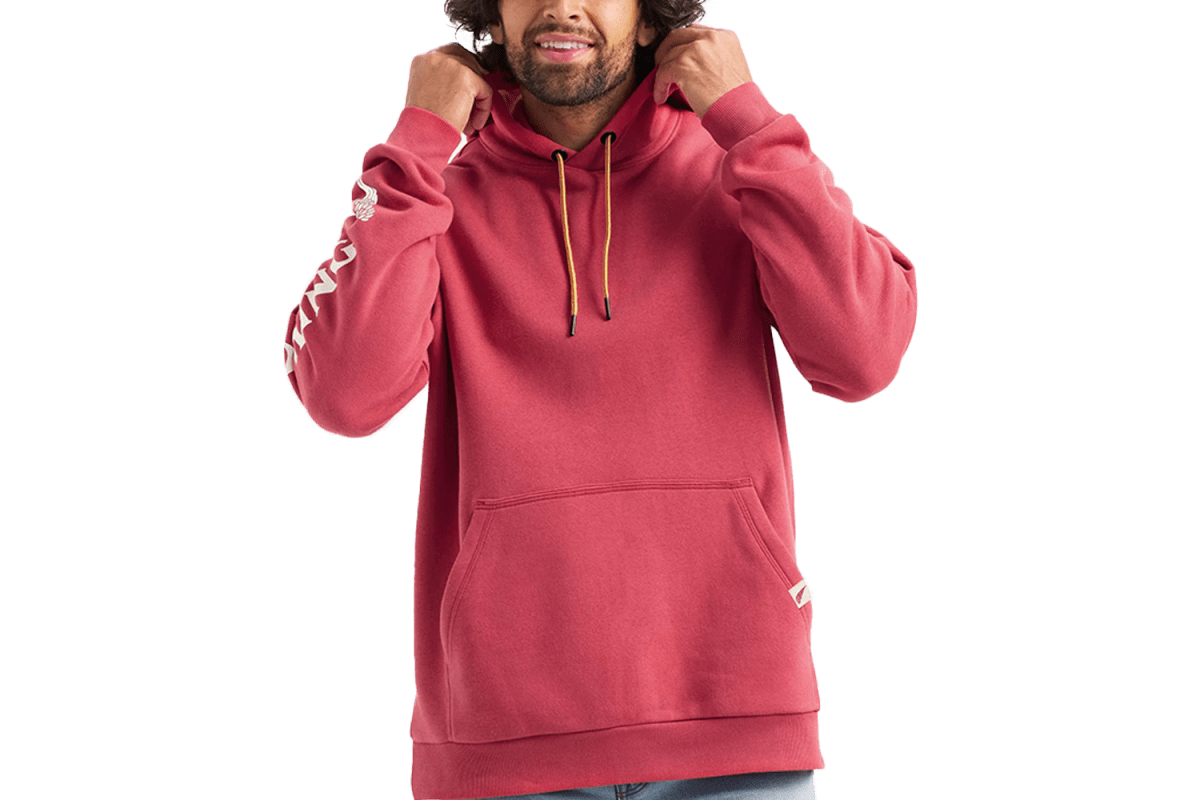 Red Wing Hoodie with Sleeve Print