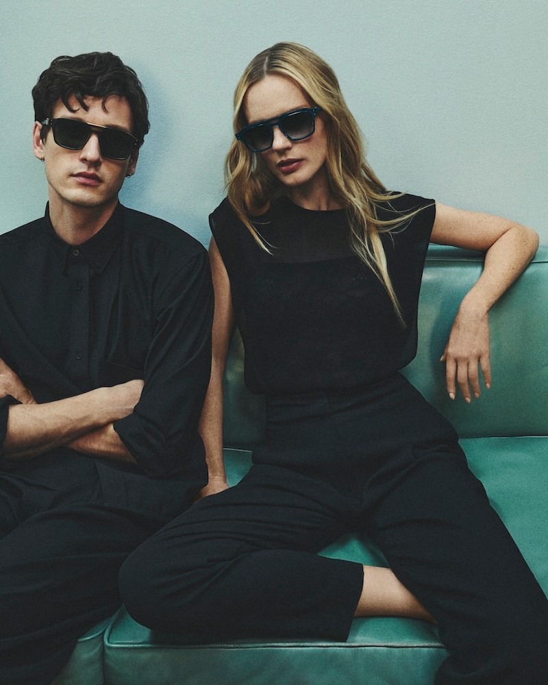 A man and a woman wearing Robert Marc eyewear from the first collection by John Juniper and Jeff Solorio