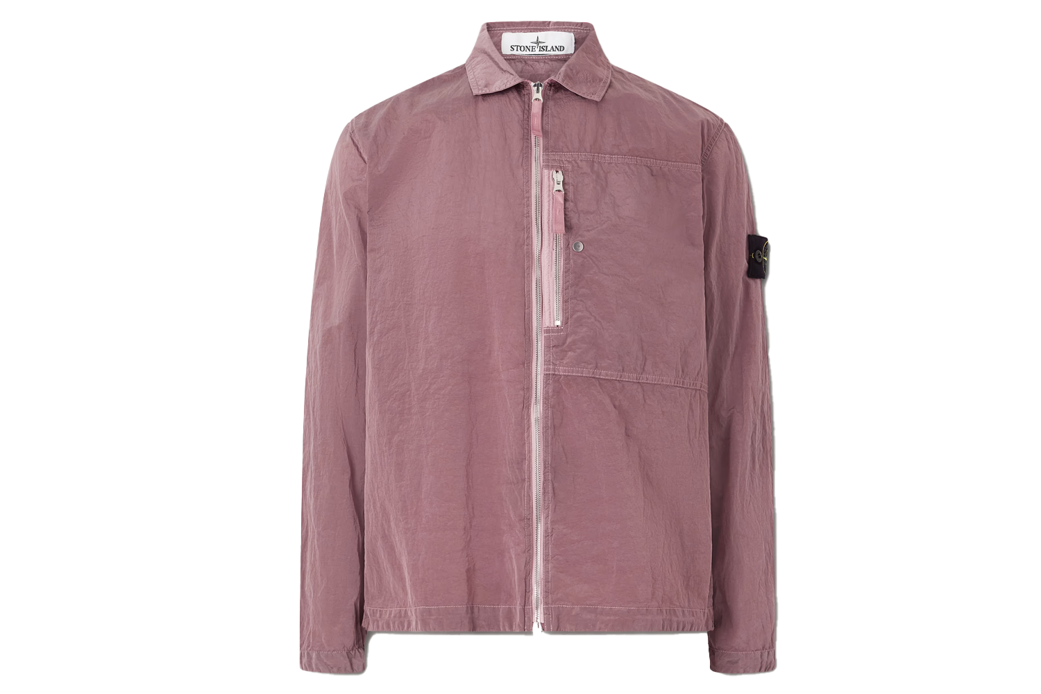 Stone Island Econyl Nylon Metal Recycled Crinkled-Shell Overshirt