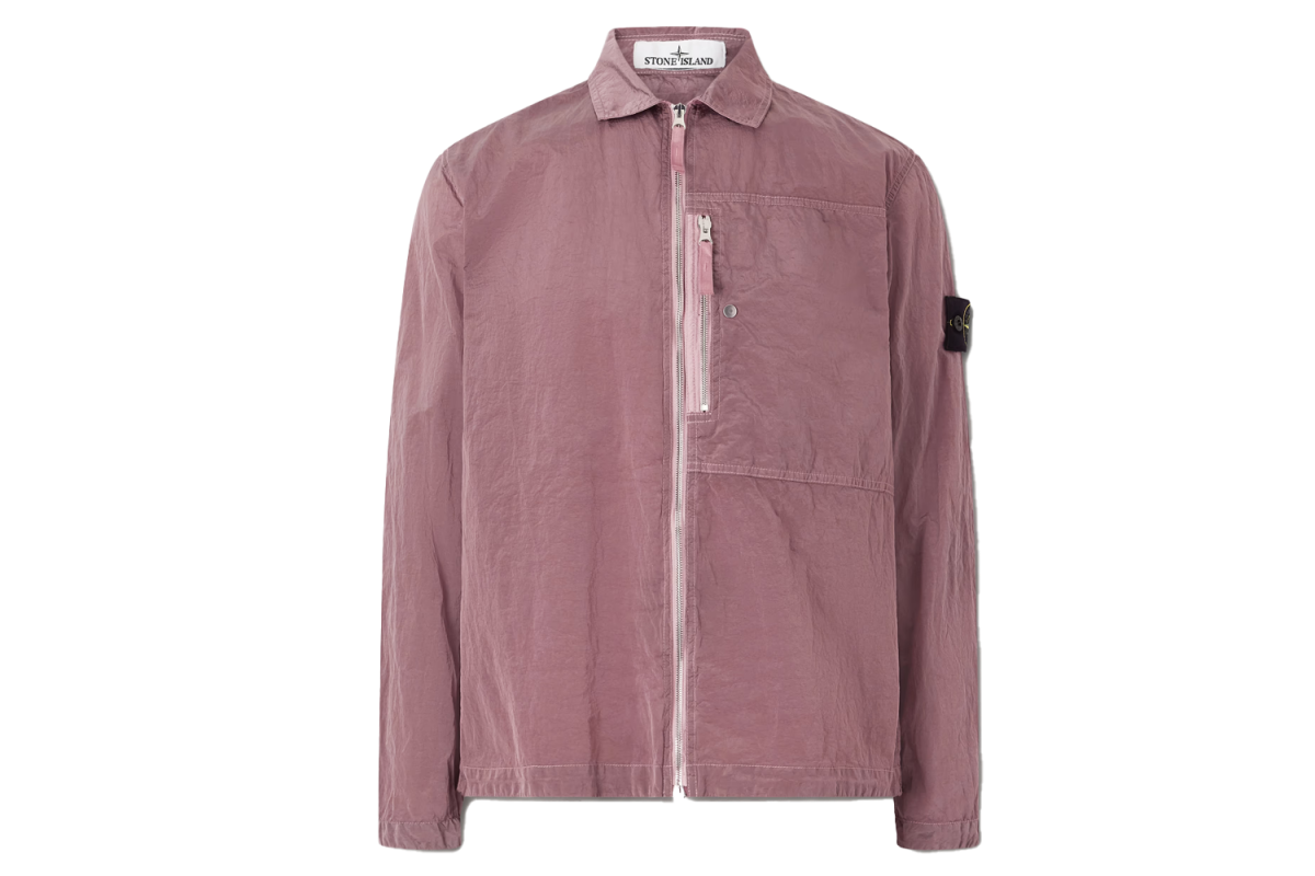 Stone Island Econyl Nylon Metal Recycled Crinkled-Shell Overshirt