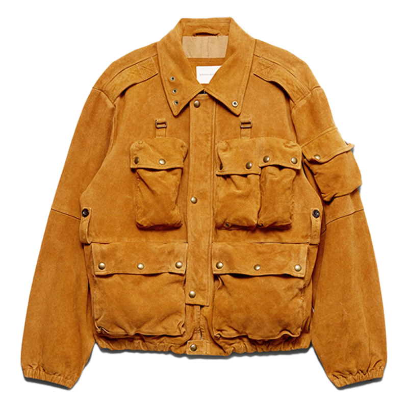 Banana Republic Suede Multi-Pocket Jacket