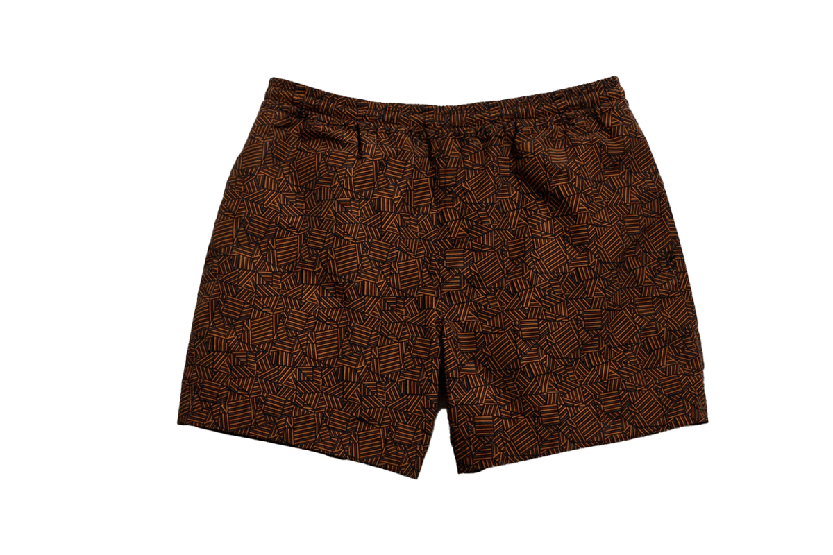 Billy Reid Tossed Ribbon Swim Trunk