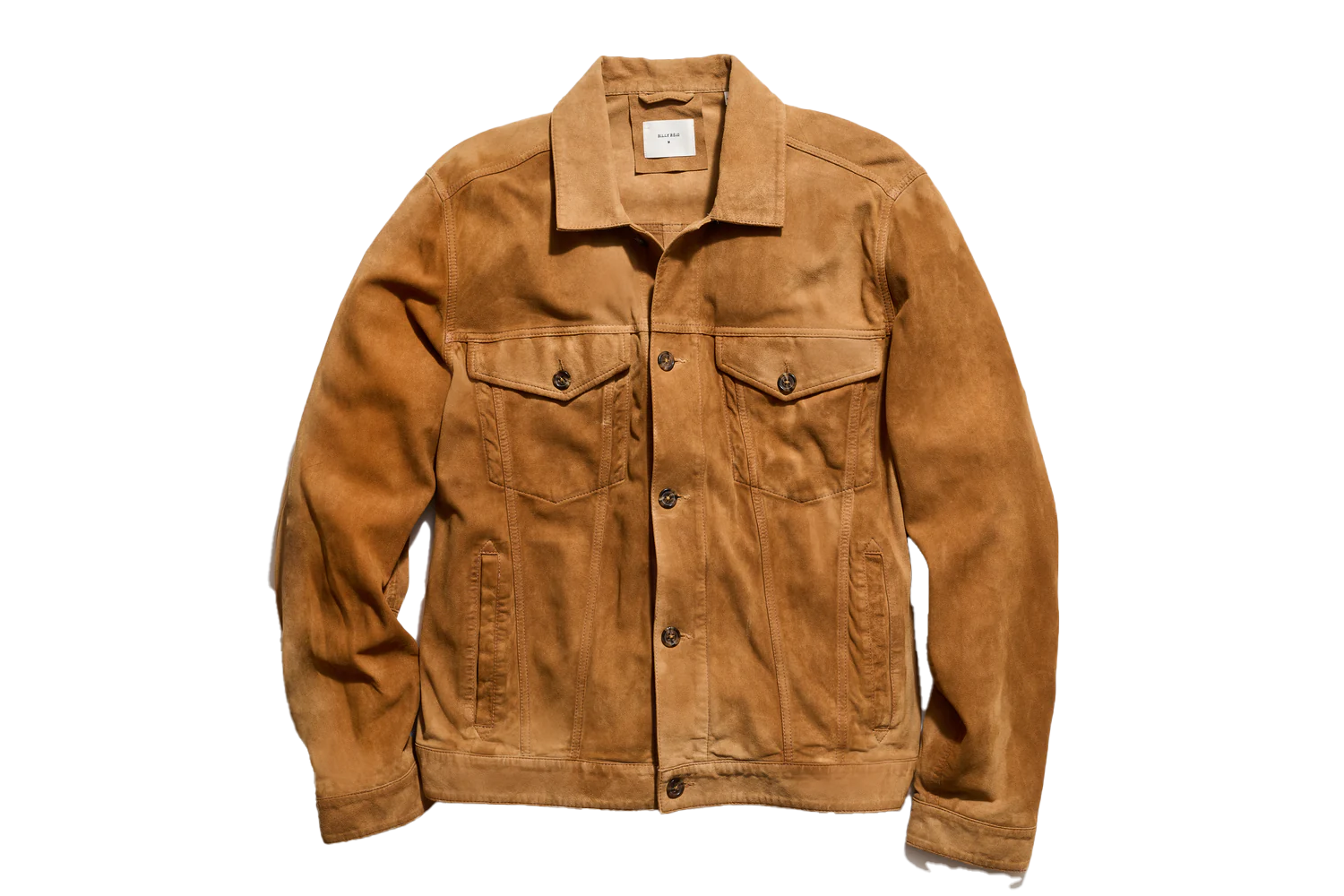 Billy Reid Waxed Suede Tupelo Trucker Jacket