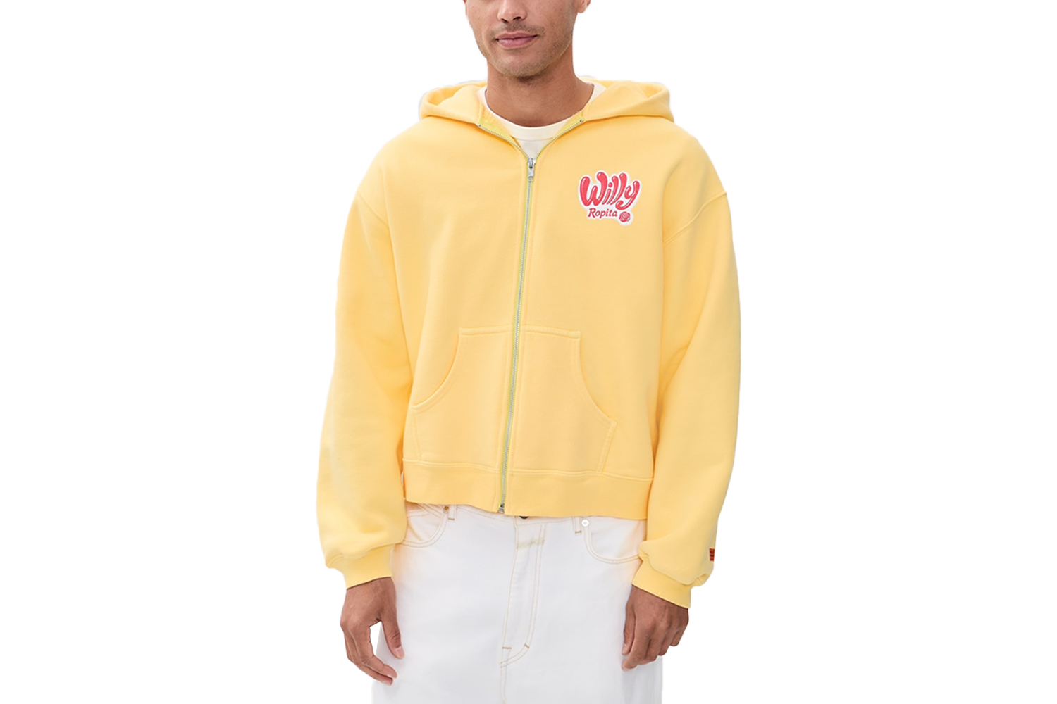 Willy Chavarria Ropita Shrunken Zip Hoodie