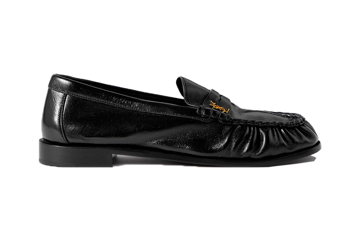 Saint Laurent Le Loafer Monogram Leather Loafers