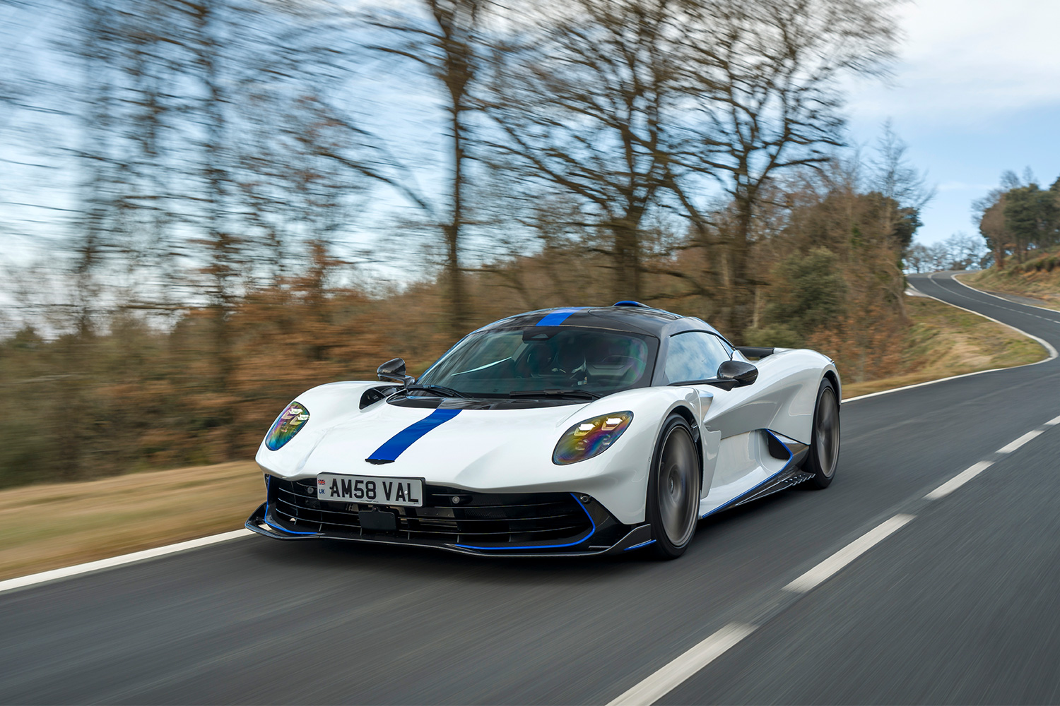 The Aston Martin Valhalla during our test drive in Spain