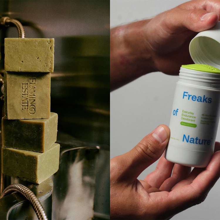 Bar soap from Flamingo Estate and deodorant from Freaks of Nature