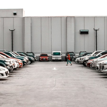 Cars in a parking lot