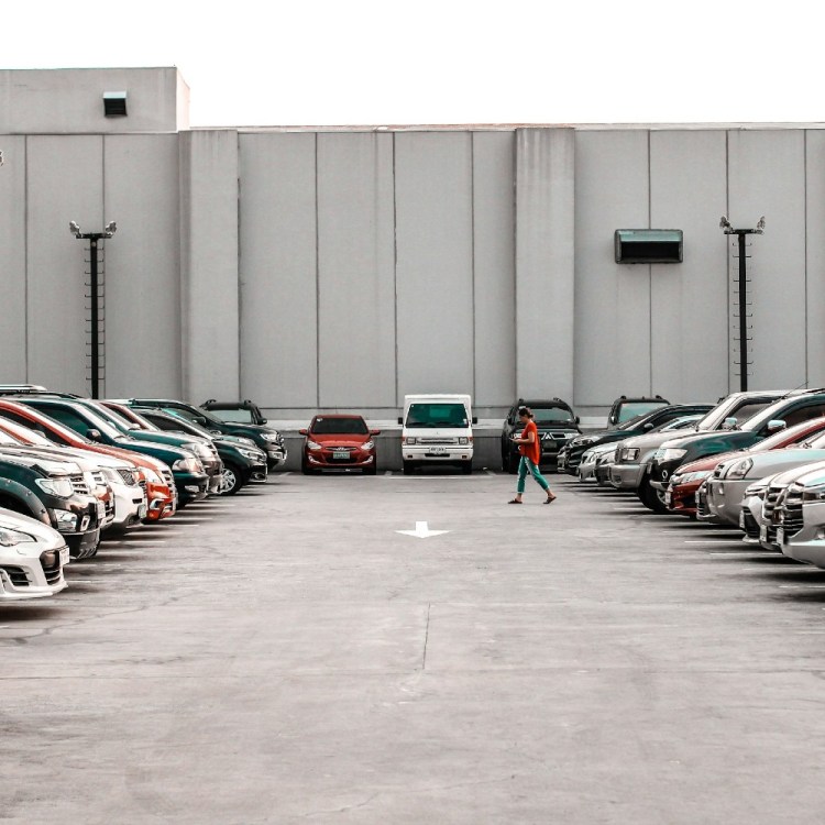 Cars in a parking lot