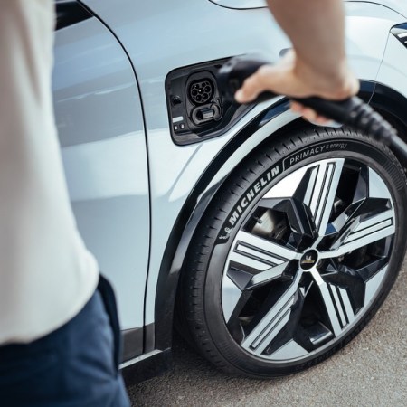 EV charging with Michelin tire
