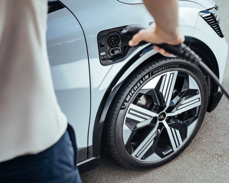 EV charging with Michelin tire