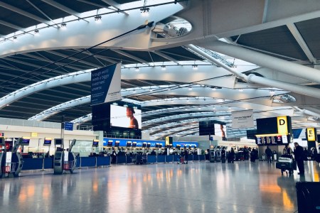 Interior of Heathrow Airport