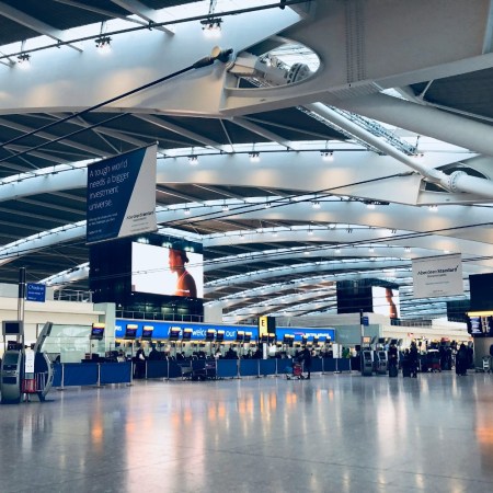 Interior of Heathrow Airport