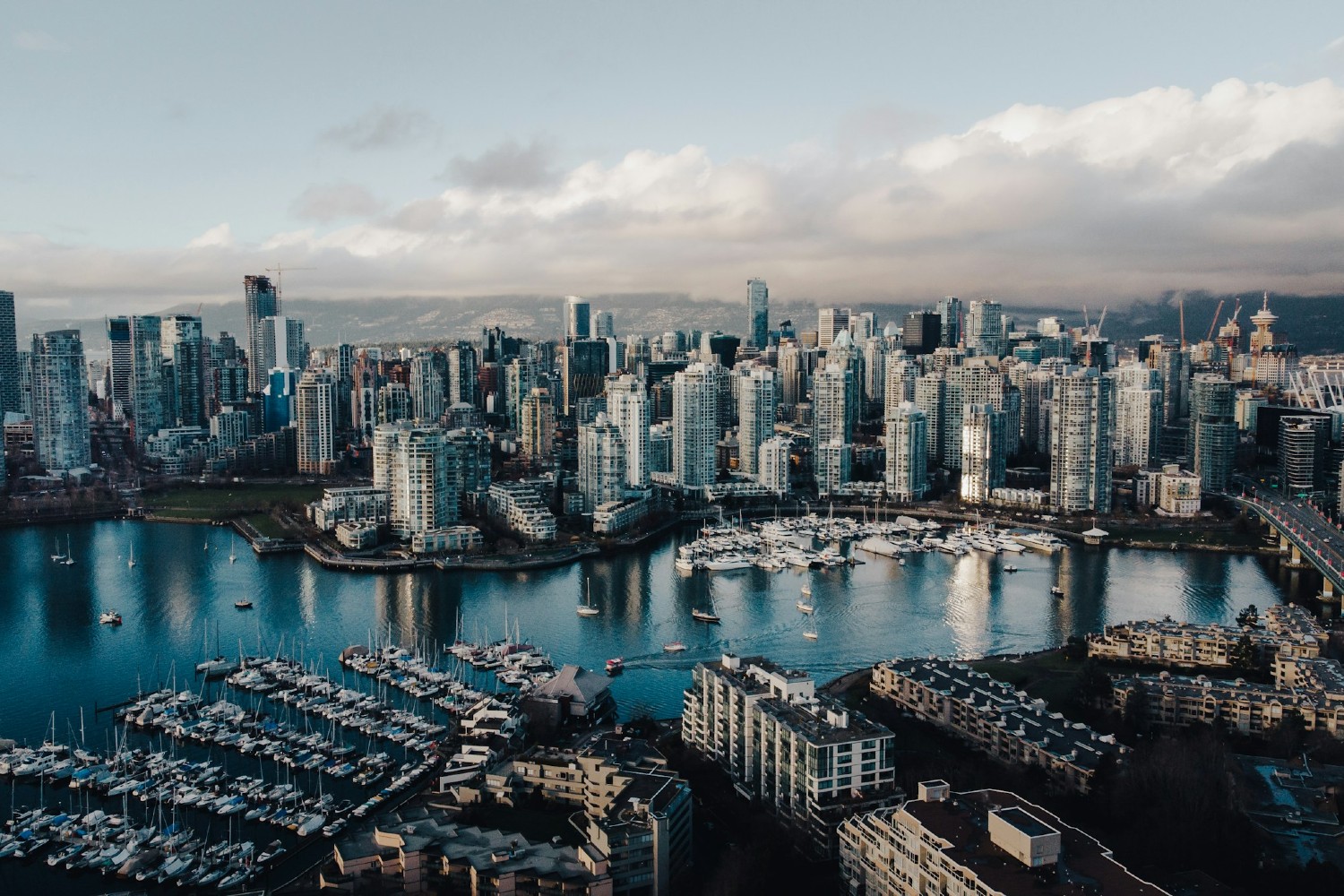 Aerial image of the city of Vancouver