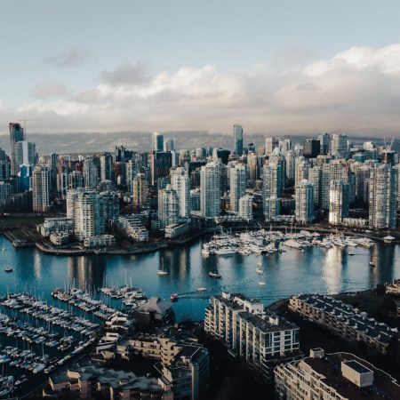 Aerial image of the city of Vancouver