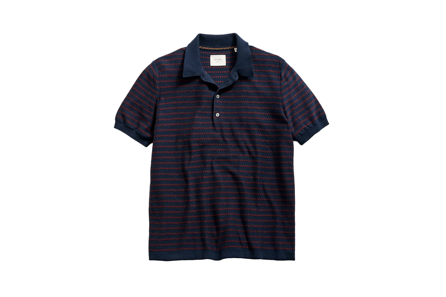 Billy Reid Textured Stripe Sweater Polo