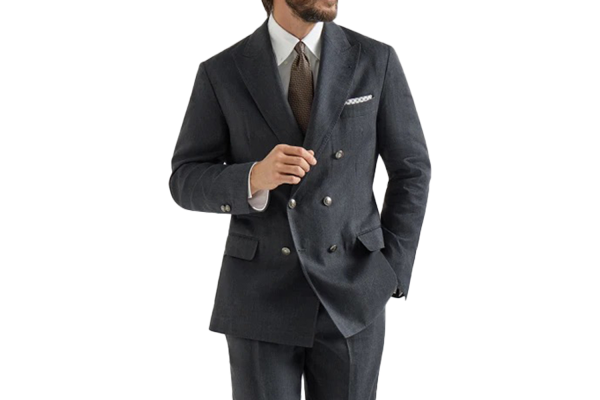 $$$ — Brunello Cucinelli Chevron Suit