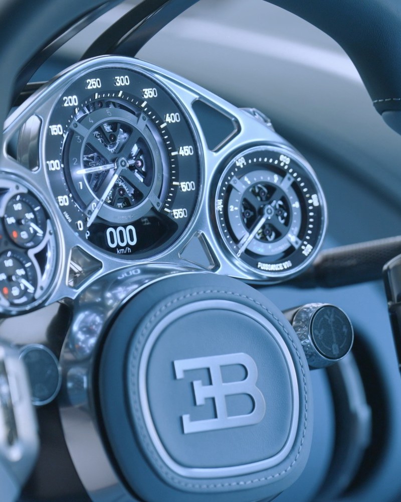 Bugatti Tourbillon instrument cluster