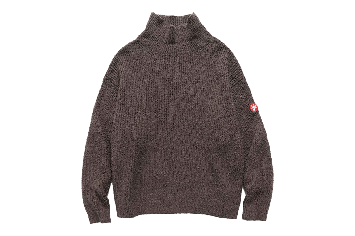 CAV EMPT Loose Neck Cotton Rib Knit